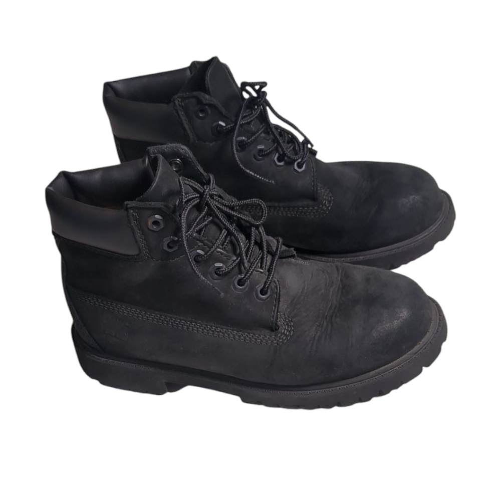 Timberland Kids Black Lace-Up Ankle Boots